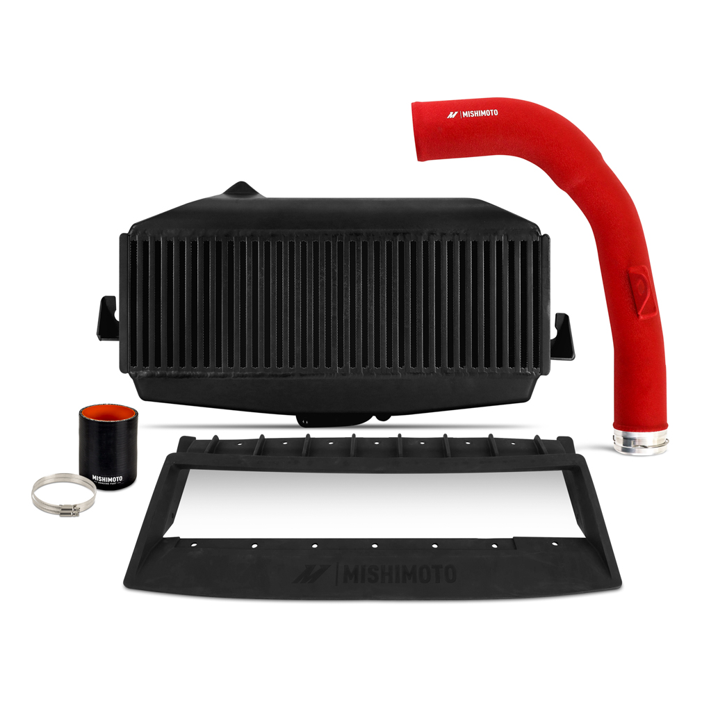 Mishimoto — Mishimoto 22+ WRX TMIC Kit Black Core Red Pipes
Intercooler Kit - view 4